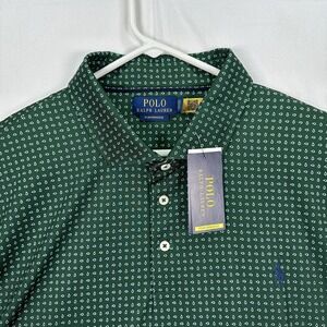 Polo Ralph Lauren Polo Shirt Mens 2XL Green Performance Golf Short Sleeve NWT